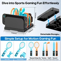 For Switch 1/2 Sports Accessories Bundle with Organizer Station Compatible with N-Switch Console - Family Sports Games Pack Kit - Image 5