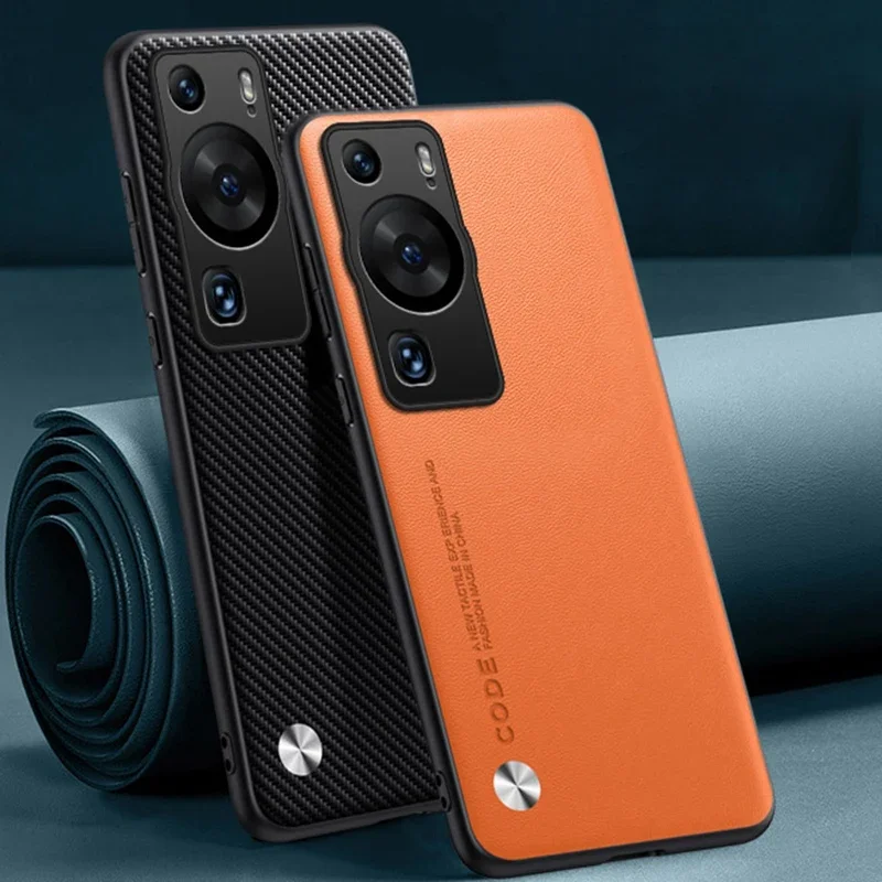 Luxury PU Leather Matte Silicone Full Protection Phone Case