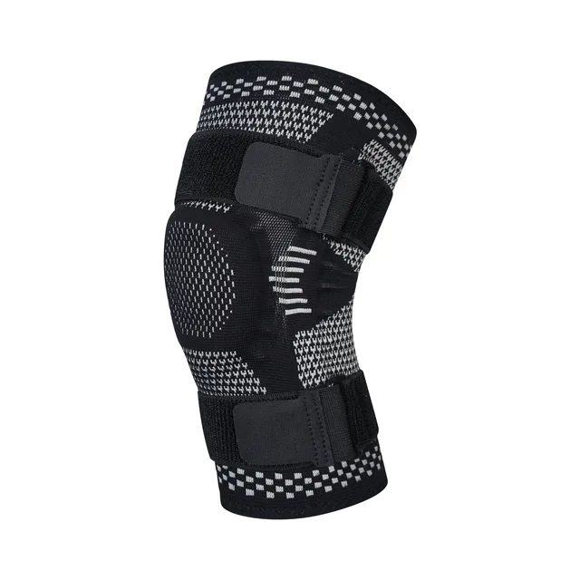 60131-78eccc.jpg 1PCS Compression Knee Sleeve Silicone Protection Support for Knee Pain Sport Pads Running Gym Arthritis Knee Relief Bandage Pads