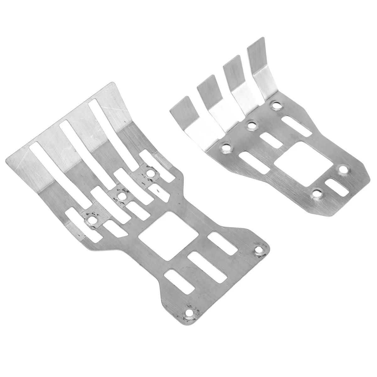 

Передняя и задняя защита корпуса из нержавеющей стали, защитная противоскользящая пластина для Arrma 1/7 Mojave, обновленные детали для радиоуправляемых автомобилей, аксессуары