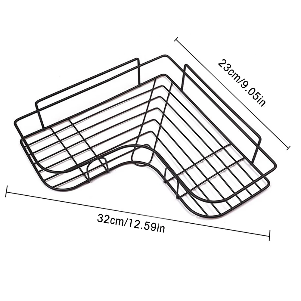 Iron Triangle Rack For Kitchen Bathroom Storage Rack Thickened Love Corner Rack Storage Rack Durable 6