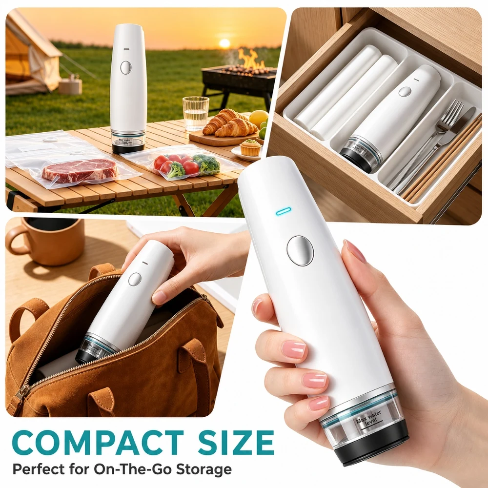 Cordless USB-C Rechargeable Vacuum Sealer Kit 3