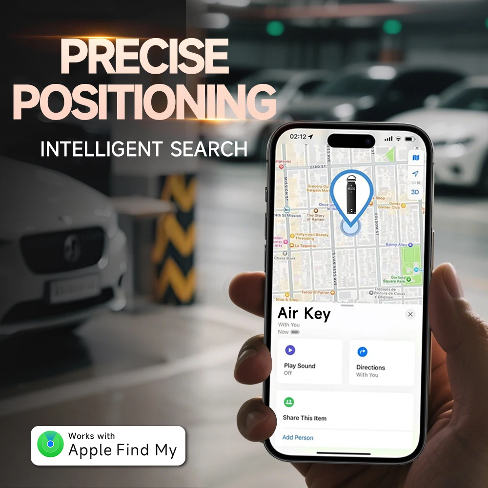 Universal Key Organizer with Built-in GPS Tracker and Bluetooth Connectivity, Securely Holds Up to 6 Keys