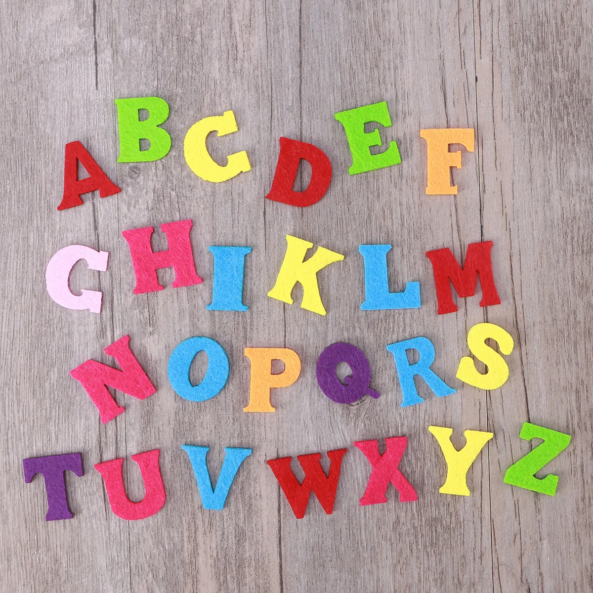 

50Pcs Colorful Non Woven Alphabet Letters Felt Abc Letters Fabric Felt Alphabet Letters for Kids Decoration and Crafts,