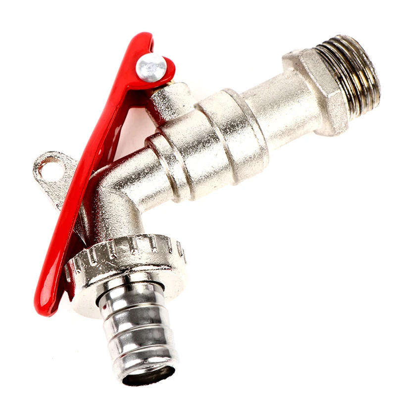 Garden Hose Faucet Lock Water Tank Connector Replacement Tools 1/2 Inch Brass Thread Water Tap Lockable Faucet 1 Pcs Garden Hose Faucet
