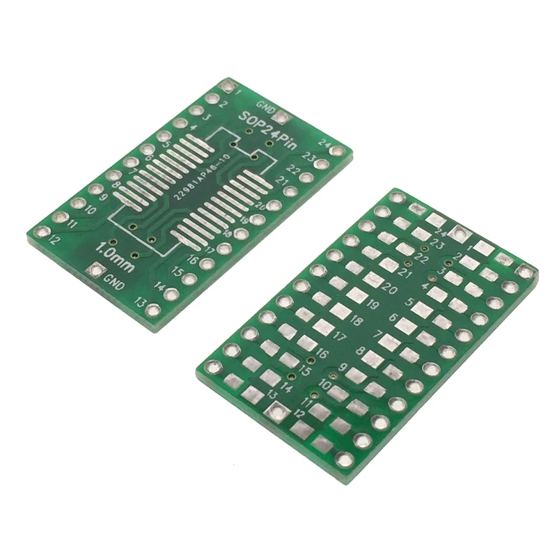 SOP24 어댑터 SSOP24 패치-인라인 DIP 1.0mm 피치 SMT 0805, 100 개