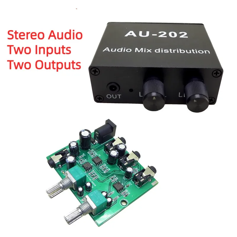 Mixer Audio Stereo A Due In Due Uscite, Miscelazione E Distribuzione Di Fonti Audio, Ingresso Bidirezionale E Uscita Di Suono Amplificato