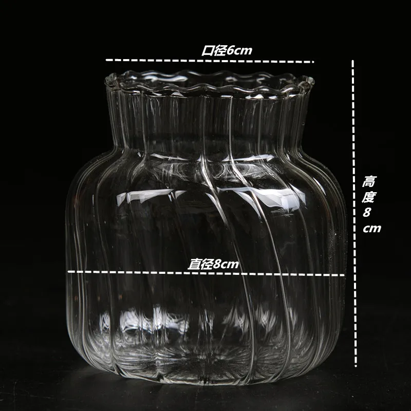 Glass Flower Vase Ins Flower Bottle Transparent Hydroponic Vase Glass Bottle for Flowers Desktop Decoration אגרטל זכוכית Nordic 6