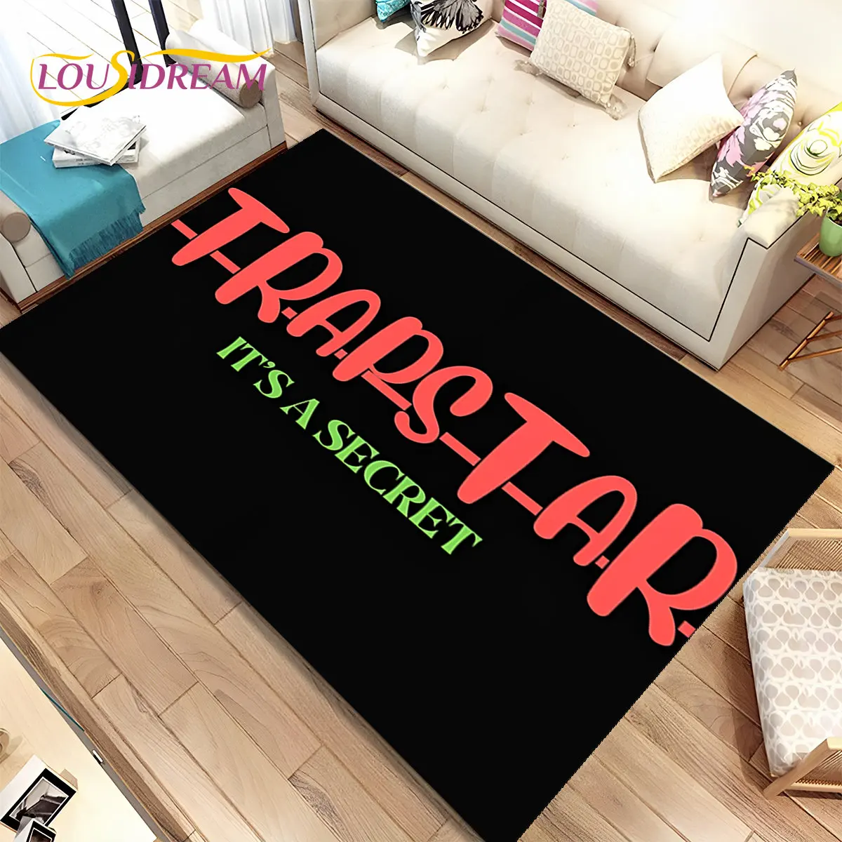 Tappeto Trapstar London Popular Fashion Area, Tappeto Tappeto Per Soggiorno Camera Da Letto Divano Zerbino Decorazione, Tappetino Antiscivolo Per Bamb