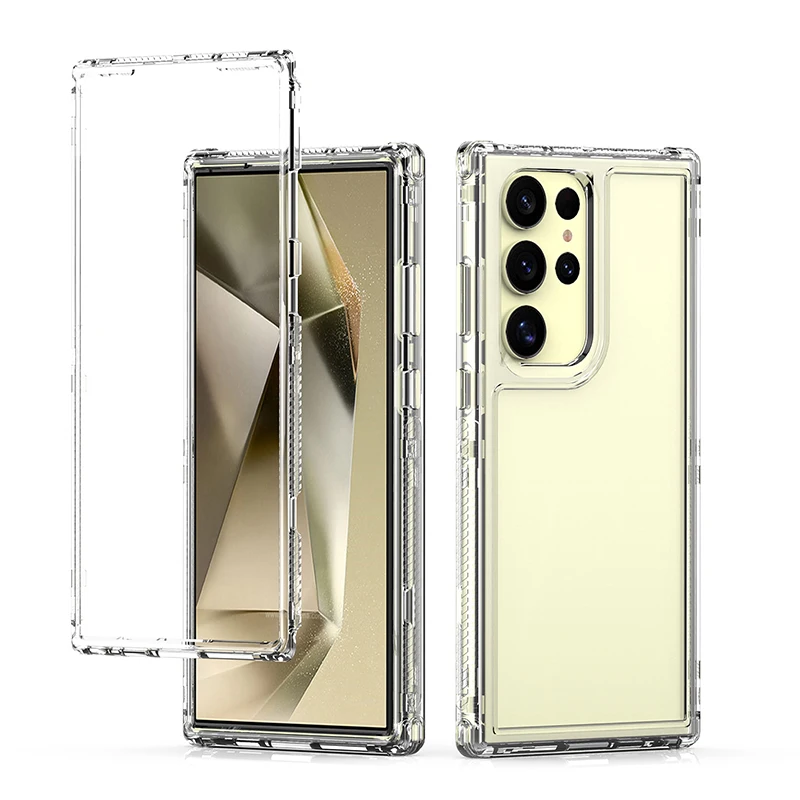Enhanced Clear Transparent Phone Case - Shockproof Dual Layer Design