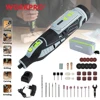 WORKPRO 12V Cordless Rotary Tool Kit Woodworking Engraving Polishing Pen DIY For Jewelry Metal Glass Mini Wireless Drill 1