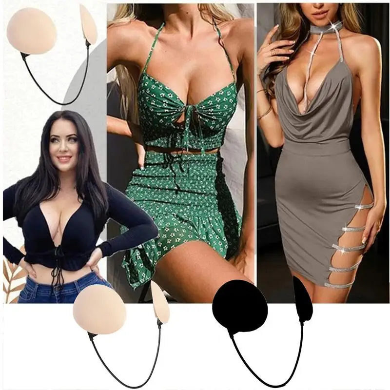 

Strapless Bra Adhesive Sticky Push Up Bras For Women Summer Brassiere Lingerie Invisible Women For Dress Kit