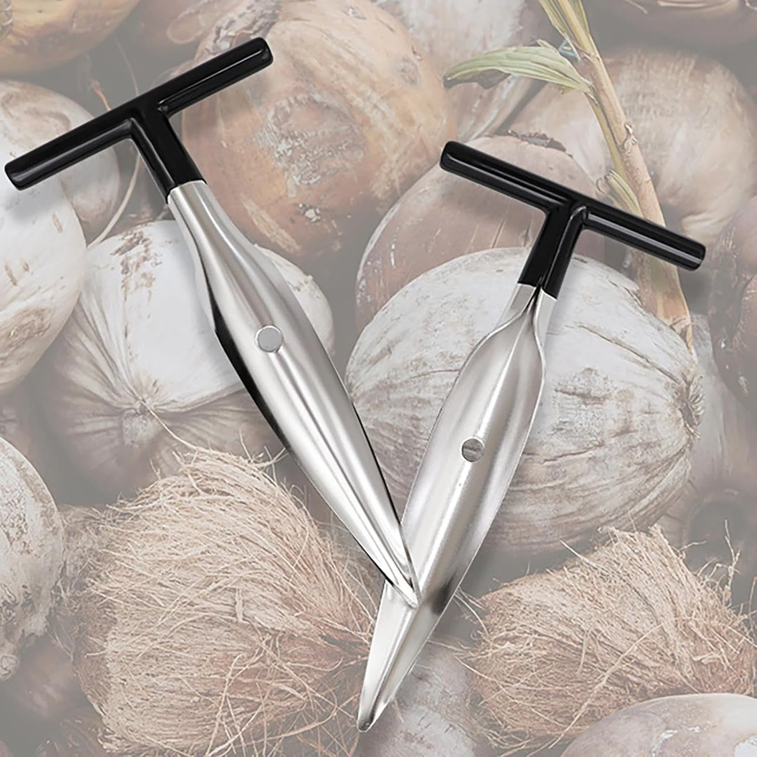 Stainless Steel Meat Scraper with Wooden Handle-Meat Removal Tool