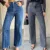 Jeans Women 2026 Fashion Nail Bead Trendy Personalized Street American Casual Versatile Cowboy Straight Leg Pants