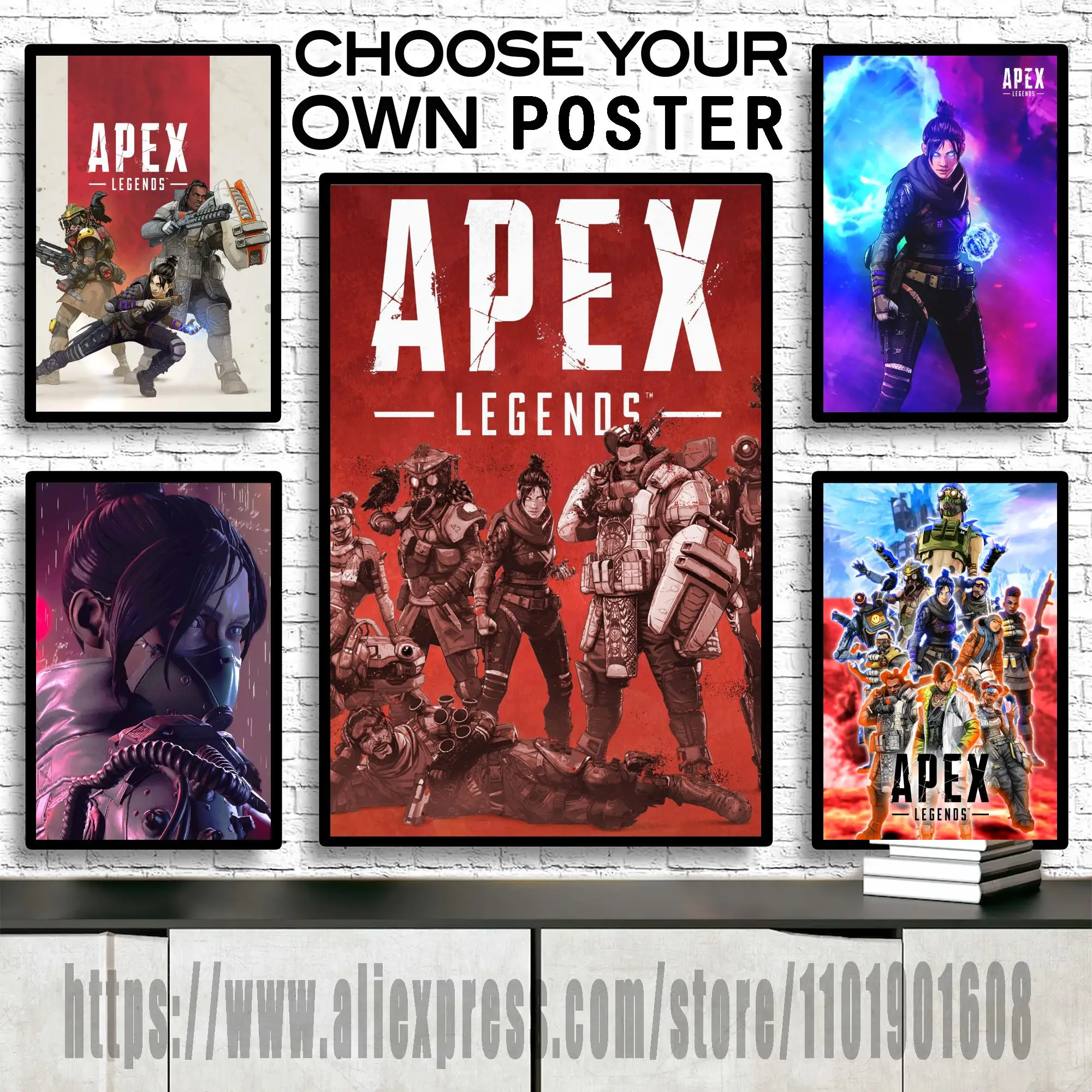 Apex Legend Paintings Apex Legends Poster Canvas Video Game