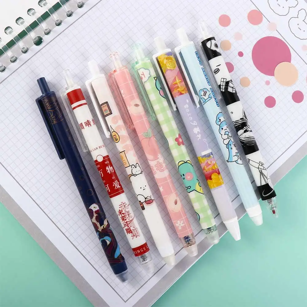 School Supplies Office Accessories Blue for Kids Cartoons Washable Handle Erasable Pen Gel Pens Student Pen Press Pen