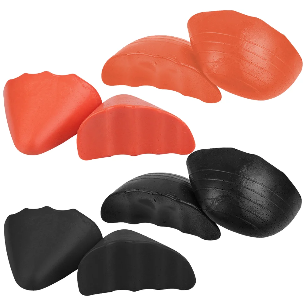 

4 Pairs Round Head Men and Women Shoe Insoles Pu Foam Toe Filler Inserts for High Heel Shoes