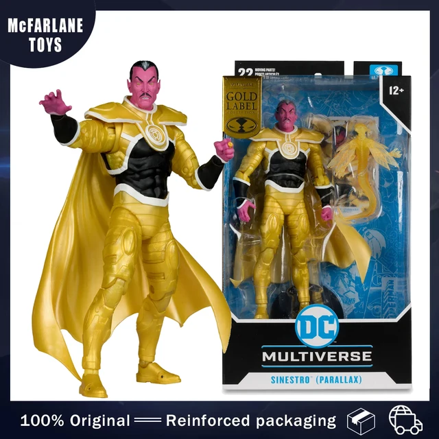 Original Mcfarlane Toys DC Multiverse Sinestro (Parallax) Gold Label 7 inches Action Figure Collection Model Gift Toy Boys