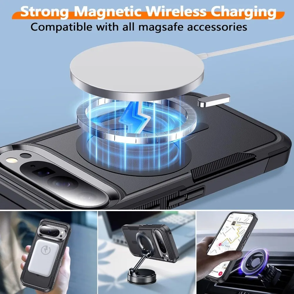 Rugged Armor Military Grade Shockproof Case with MagSafe Compatibility