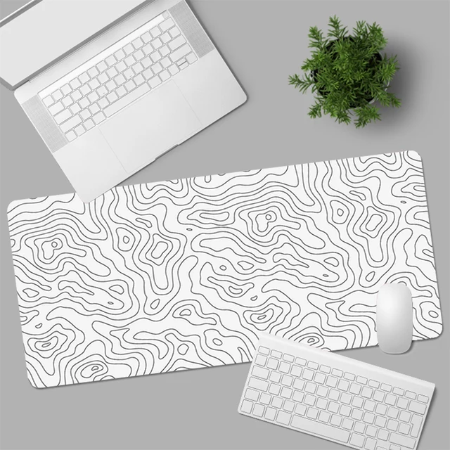 Black and White Mouse Pad Large Computer Gaming Accessories MousePads