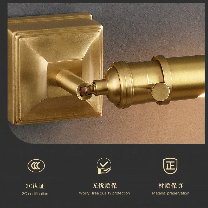 Modern simple small wall lamp， multi angle lighting，Brass bedside wall light，Acrylic lampshade Uniform light transmission