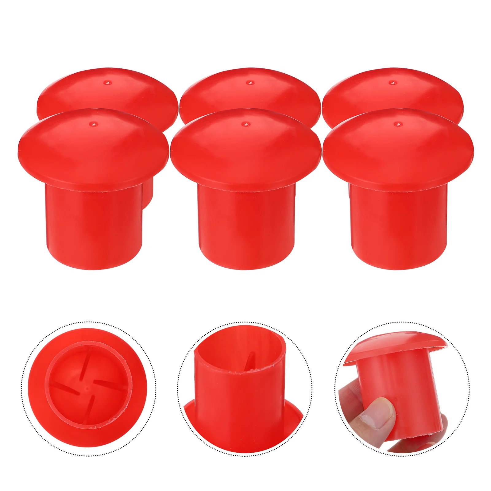

30 Pcs Steel Cap Safety Caps for Rebar Practical Protection Cover Cable Ties Protective Covers Hat End Protector Mushroom