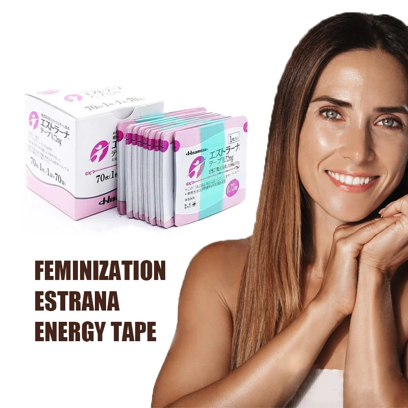 

Japanese ESTRANA TAPE 0.72mg/pieces Woman CMS Patch TS Feminine Ladyboy T-Girl Care 70 pieces /box