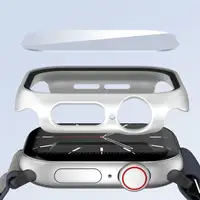 Verre trempé + couvercle pour Apple Watch 42mm 46mm 45mm 44mm 41mm 40mm, étui de protection d'écran rigide pour PC iWatch série 11 10 9 8 7 6 SE3 6