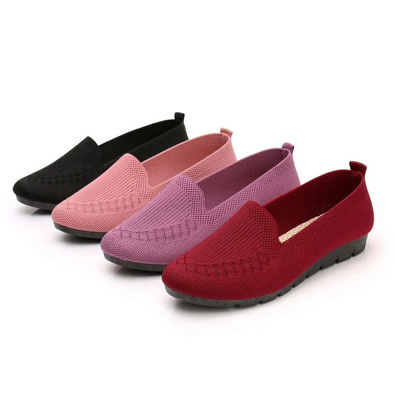 Neue Mesh atmungsaktive Turnschuhe Frauen atmungsaktiv leicht Slip auf flachen Freizeit schuhen Damen Slipper Socken Schuhe Frauen Zapatillas Mujer