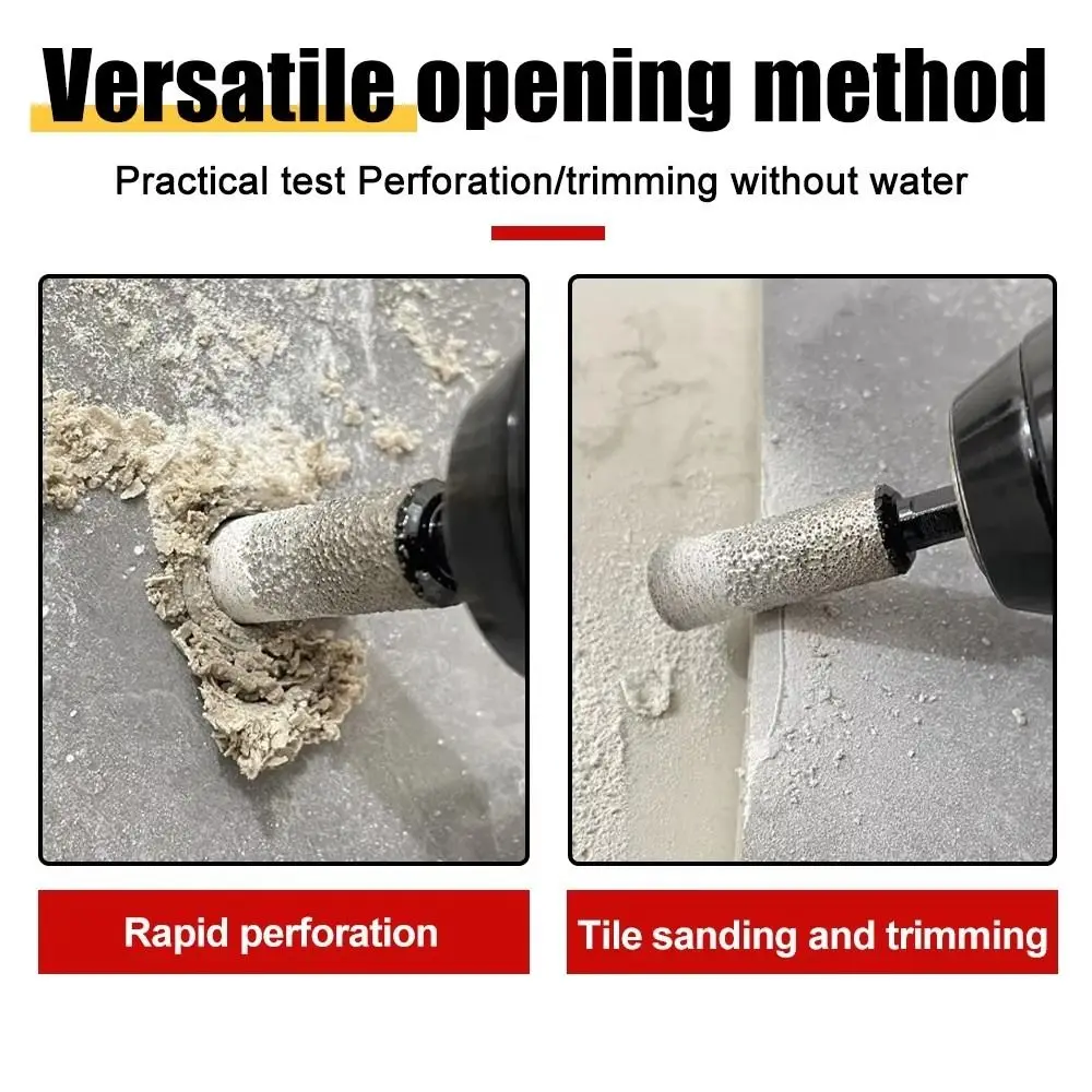 Diamond Drill Bit with Hex Shank for Ceramic and Granite - Ideal for Drilling and Grinding