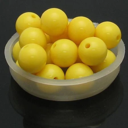 Vibrant Acrylic Round Perforated Loose Spacer Beads for DIY Crafting and Fashion Accessories