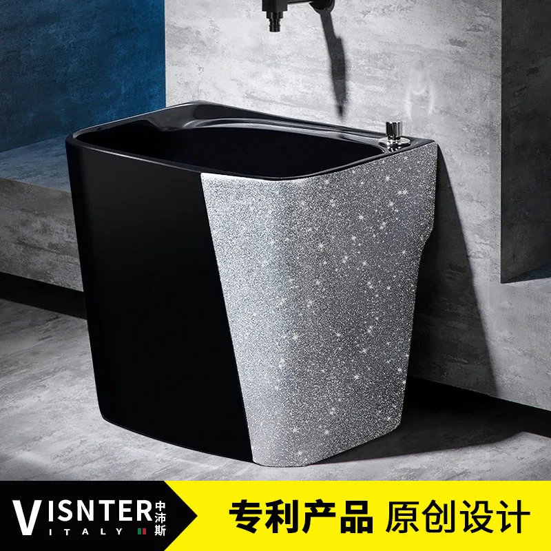 

Balcony mop sink Household toilet Large ceramic floor type sink