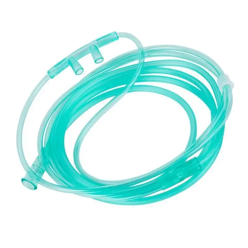 50 Sets Disposable Nasal Oxygen Tube Oxygen Concentrator 1.5m Double Nasal Cannula Oxygen Delivery Tube Double Nose Frame
