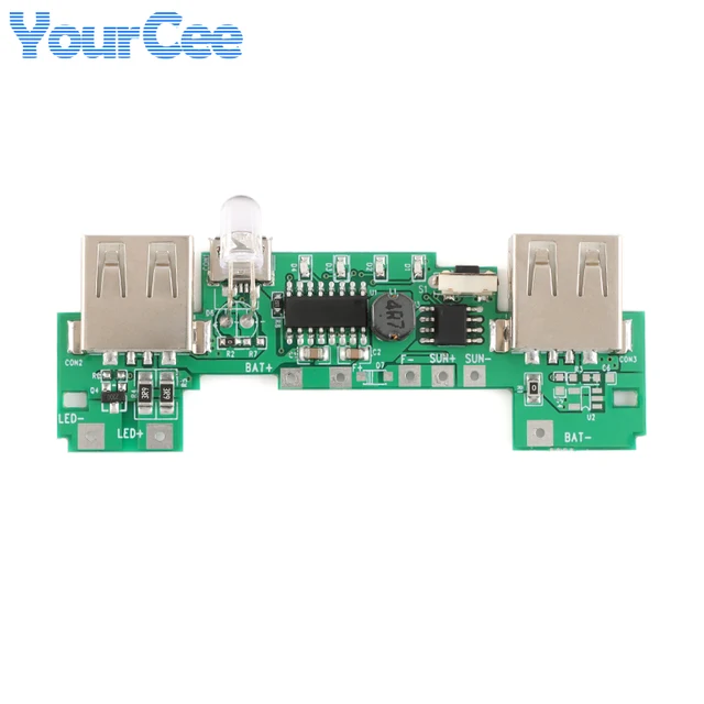 Box Mod 18650 Scheda PCB Caricabatteria Doppia USB 5V - Per Power Bank Fai  Da Te Con Batterie 18650 | 1A E 2.1A Scheda Ricarica Blu Generica