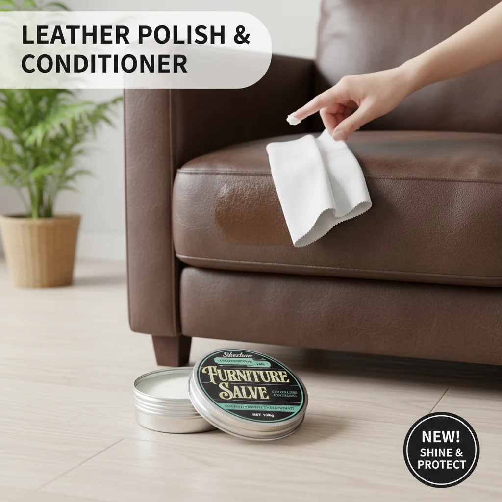 Premium Leather Polish – Restores Shine & Color, Quick Absorption, Long-Lasting Protection, 100/50g