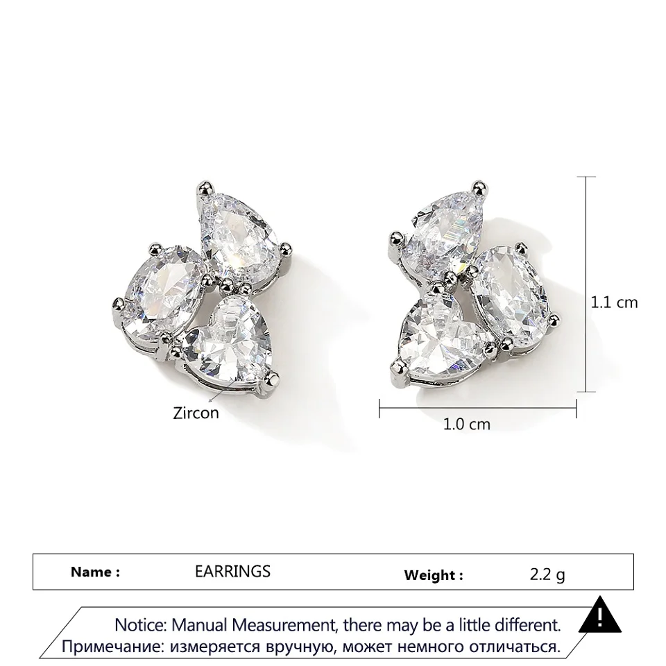 Pendientes Aro Piedras Corazón