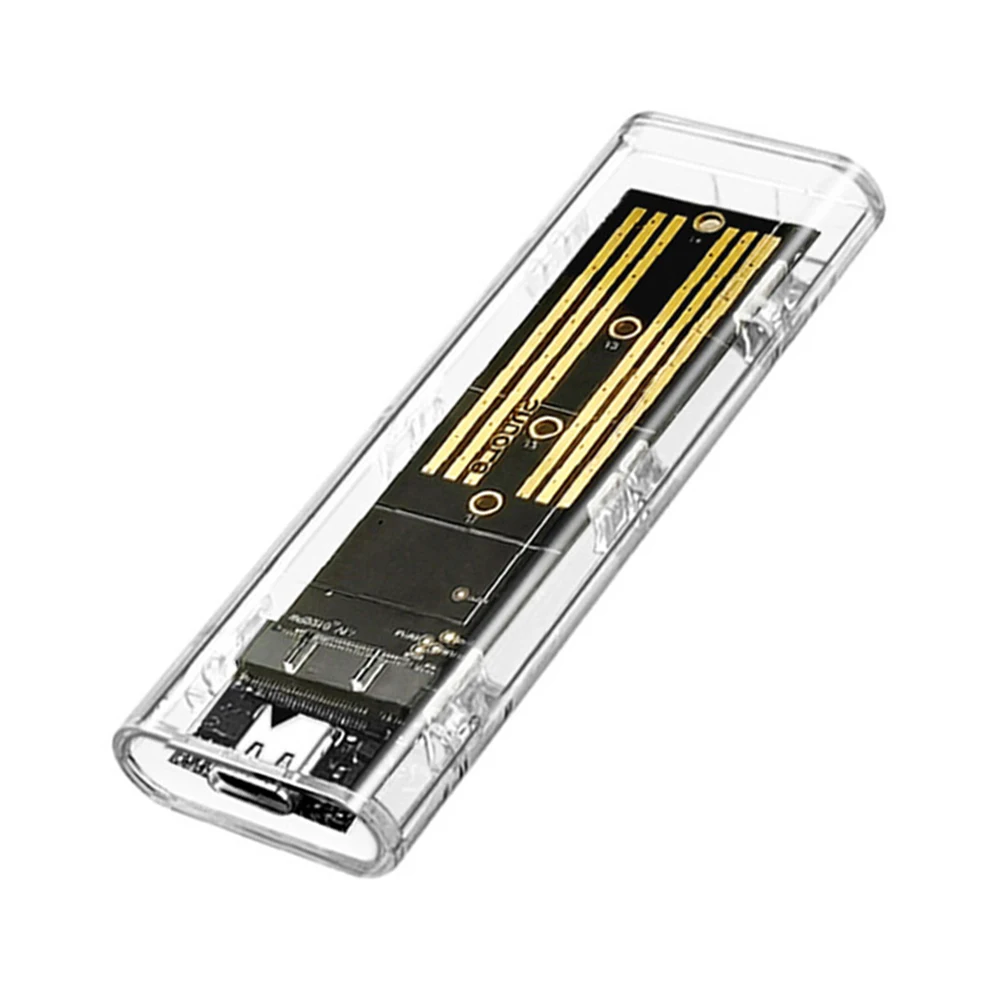 M.2 NVME NGFF ָ Ʈ ̺ ڽ, USB 3.1, 10Gbps SSD Ŭ, USB C Ÿ ޴ ϵ ũ ̽,   SATA PCIE