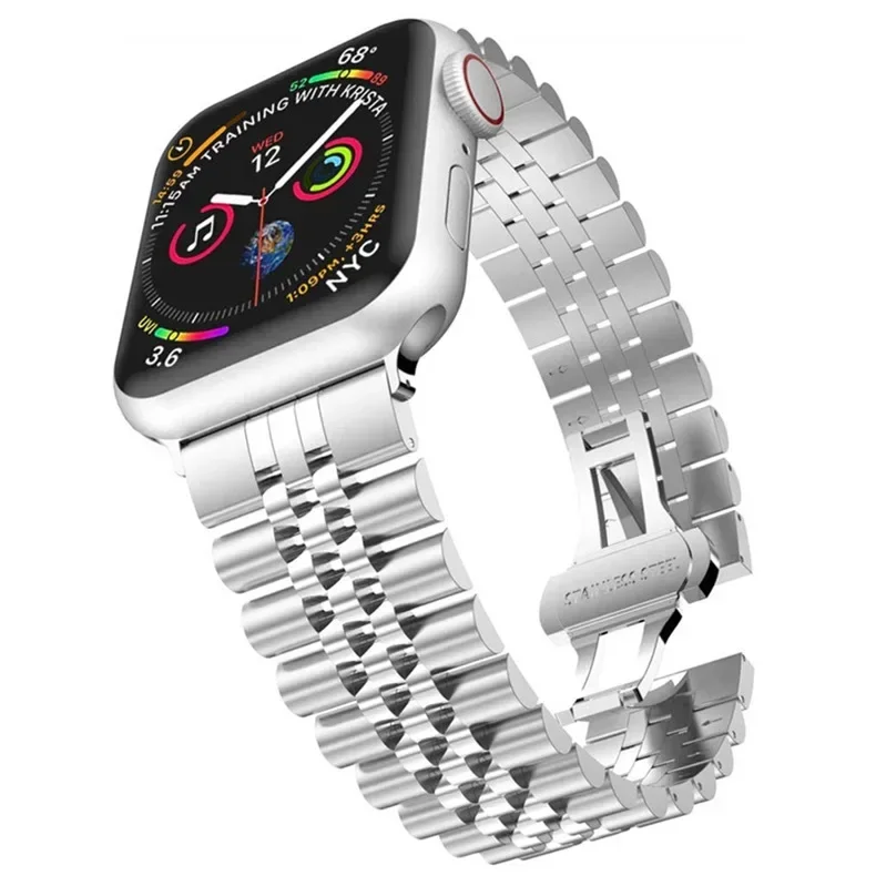 Watch Strap For Apple watch Band 38mm 40mm 41mm 42mm 44mm 45mm 49mm Stainless Steel Link Bracelet iWatch Ultra 1 2 se 5 6 7 8 9