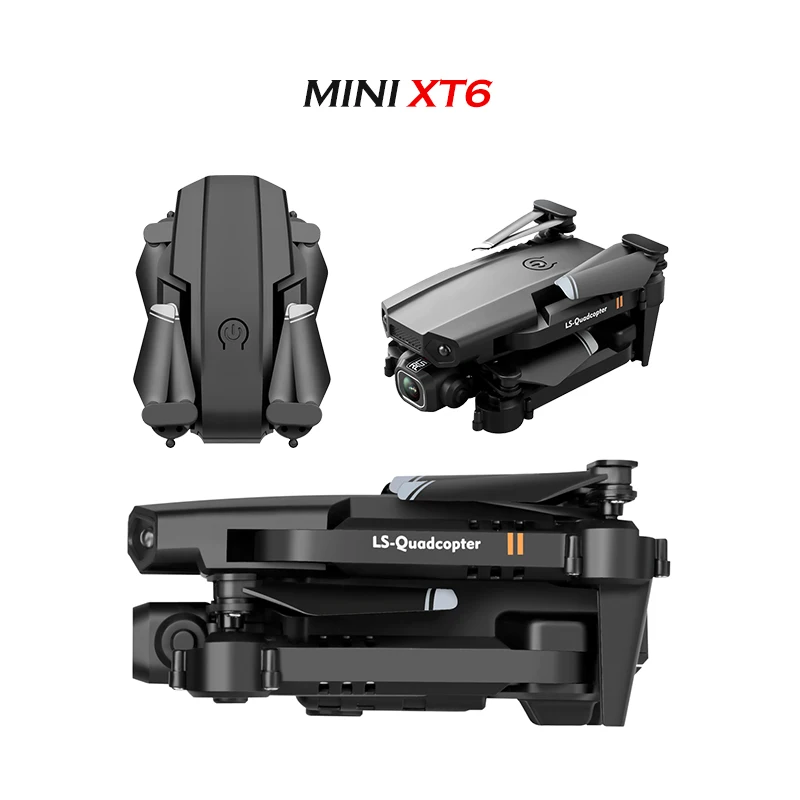 

LSRC XT6 Дрон 4k с двойной камерой Wi-Fi FPV Дрон, удерживание высоты, Безголовый режим одна кнопка взлет и посадка Квадрокоптер на радиоуправлении