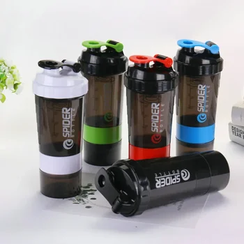 AA Fashion 600ml Plastic Useful Sport Gym Protein Powder Shaker Mixer Cup Bottle 1