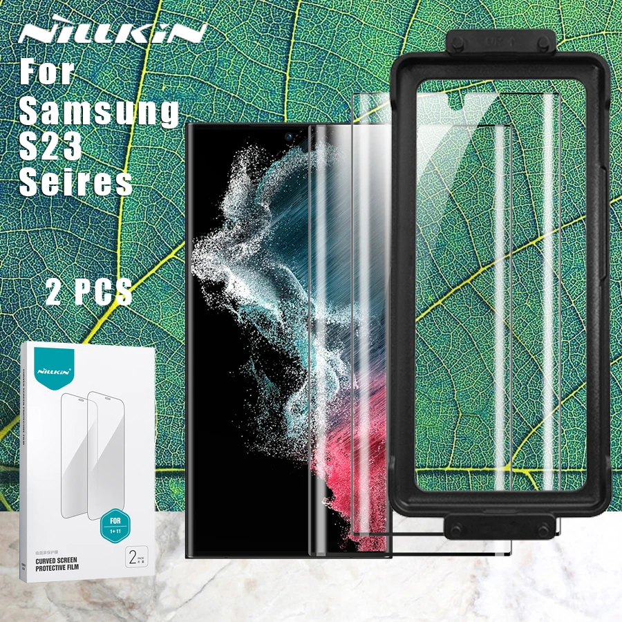 

Nillkin for Samsung Galaxy S23 Ultra 5G film 2pcs Impact Resistant Curved Film Screen Protector for Samsung S22 S23 / S23 Plus