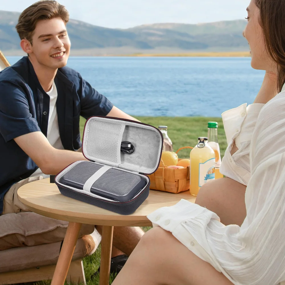 Anker SoundCore 모션 300 용 하드 캐리 케이스, EVA 긁힘 방지 하드 쉘 케이스, 메쉬 포켓 포함, 낙하 방지 핸드백