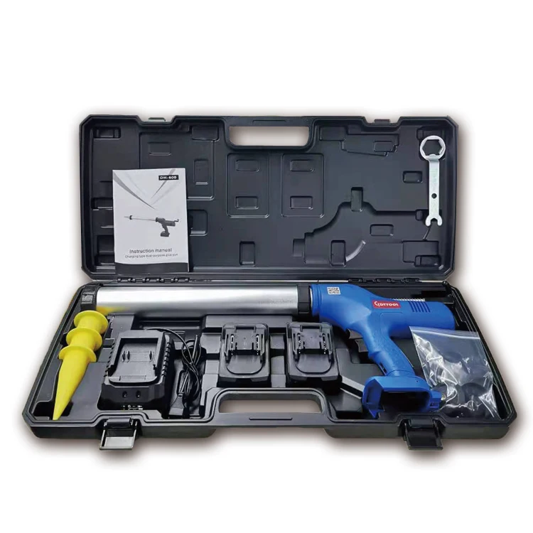 

Professional Cordless caulking gun electric adhesive glue gun 18V battery industrial portable cartridge caulking gun GDY-8002