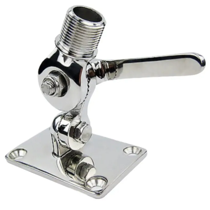 Marine vhf antenna Stainless Steel VHF Antenna Base Mount Adjustable Stanchion Base Mount Boat Accessories Marine 1PC