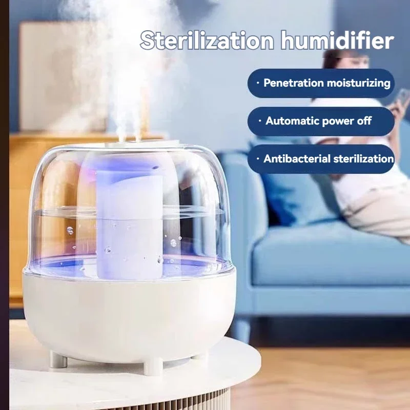 XImi New 5L large capacity humidifier usb double fog spray low noise home bedroom office night light essential oil diffuser 2