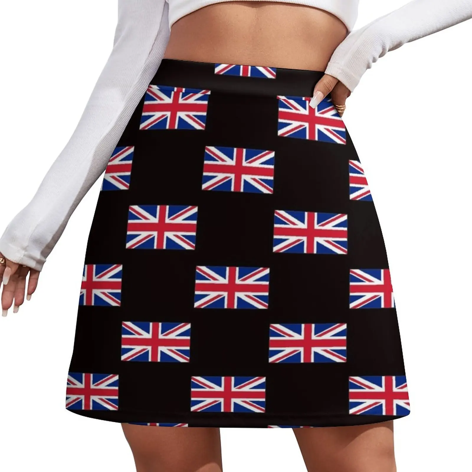 

United Kingdom Flag - Union Jack T-Shirt Mini Skirt skirt skirt Women's summer dress sets