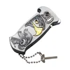 New Metal Multifunctional Inflatable Lighter with Bottle Opener, Folding Knife, 3D Relief Pattern Portable Lighter Men's Gift 6