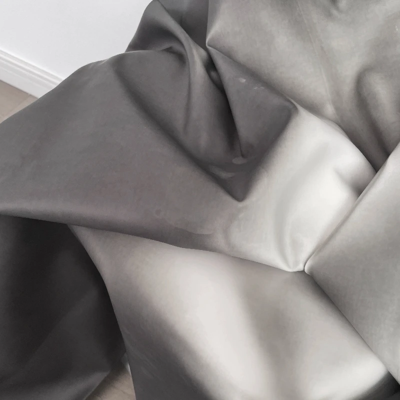 Smart Thermochromic PU Leather Fabric Black White Color Changing Design Spring Summer Fashion Craft Material