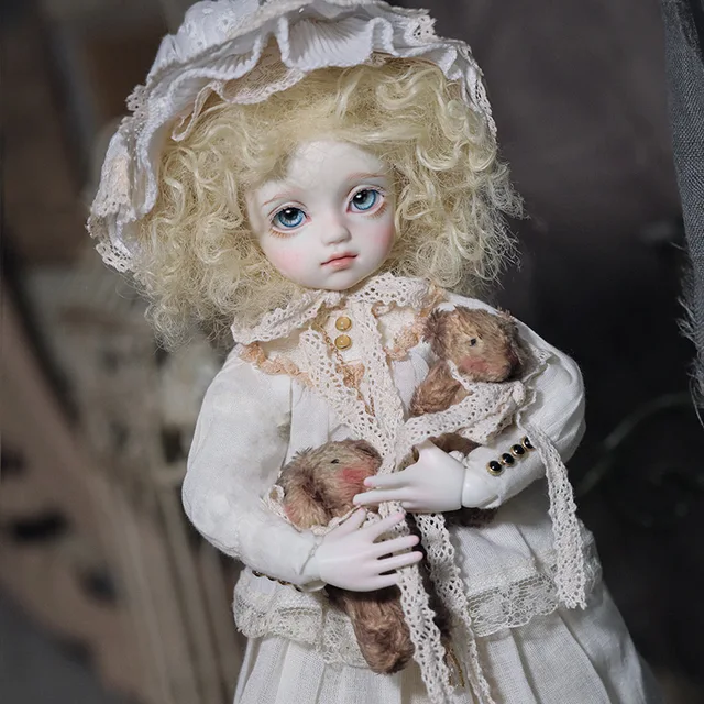Evelyn BJD Dolls Resin human body Dolls European Court Style Human Face Dark Wind Skull Face  Art Toy 5