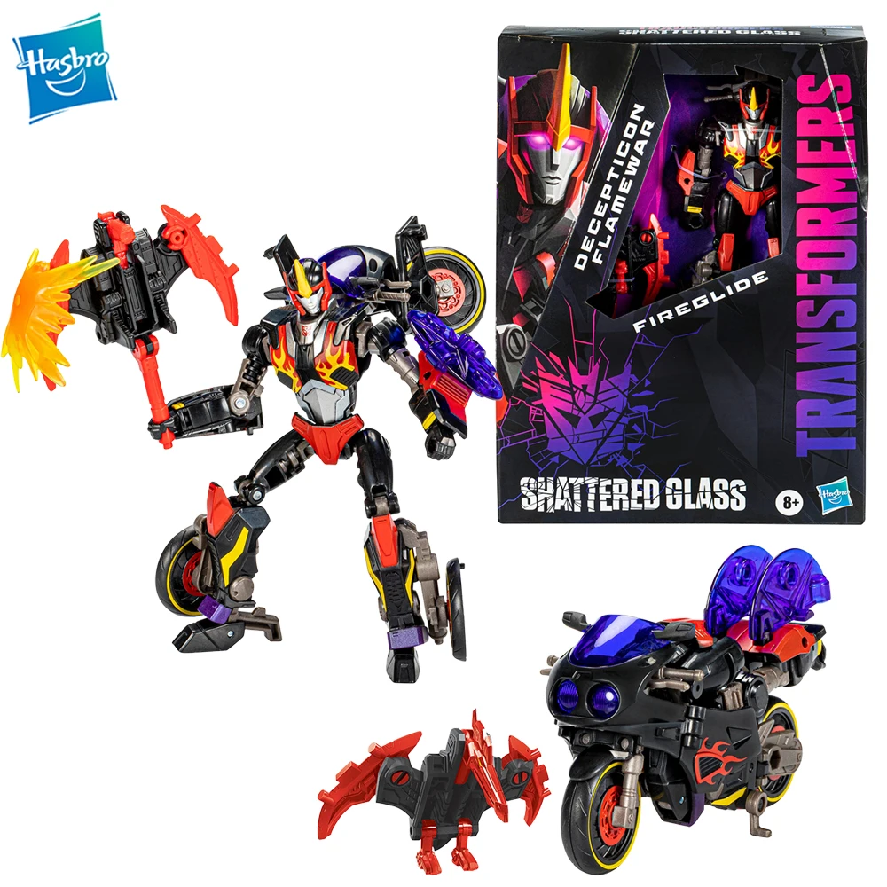 

[In-stock] Hasbro Transformers Shattered Glass Collection Flamewar with Fireglide Action Figures Collectible Model Robot Toys